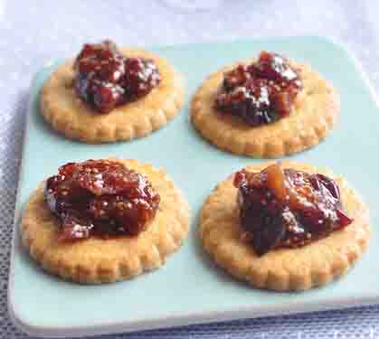 Recette de Sablés à la confiture de figues vanillées