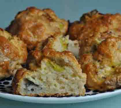 Recette de Scones salés aux poireaux et au Président Le Bleu