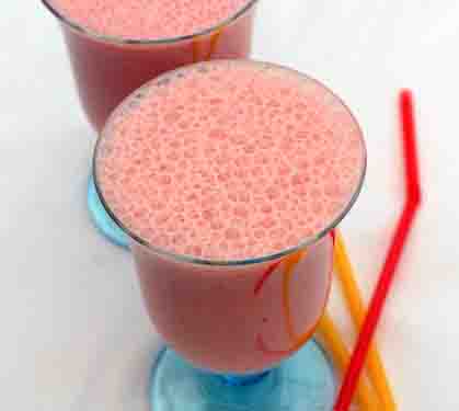 Recette de Smoothie banane fraises