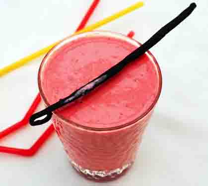 Recette de Smoothie vanille fraise