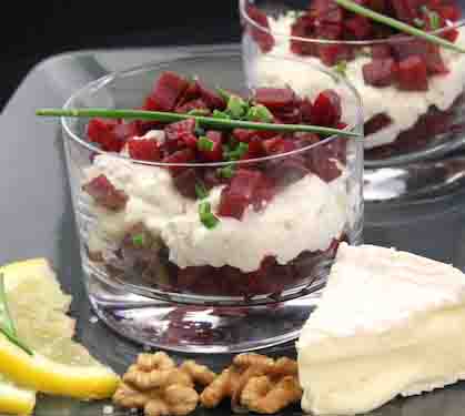 Recette de Tartare de betterave au camembert