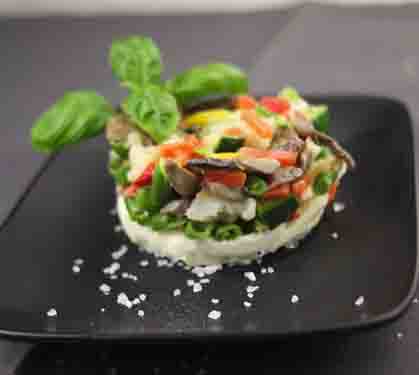 Recette de Tartare de légumes à la brousse de brebis