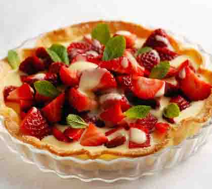 Recette de Tarte aux fraises à la crème pâtissière