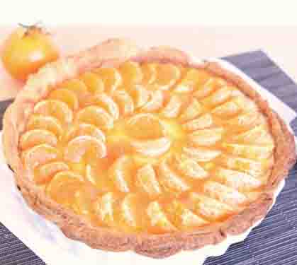 Recette de Tarte fine aux clémentines