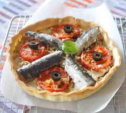 Recette de Tarte fine de sardines