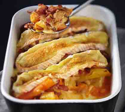 Recette de Tartiflette Président aux patates douces