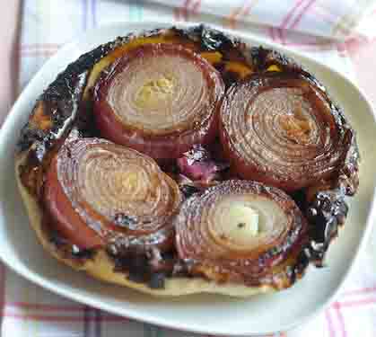 Recette de Tatin d'oignons rouges