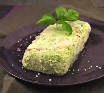 Recette de Terrine de courgettes au poulet