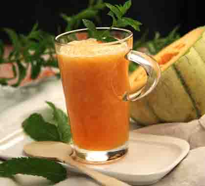 Recette de Thé glacé au melon et à la menthe