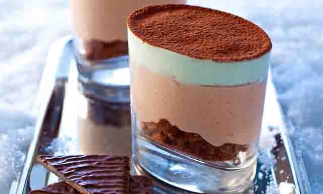 Recette de Tiramisu semifreddo chocolat menthe