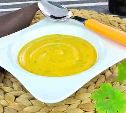 Recette de Velouté de carotte à la coriandre