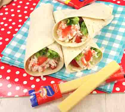 Recette de Wraps fraicheur au surimi