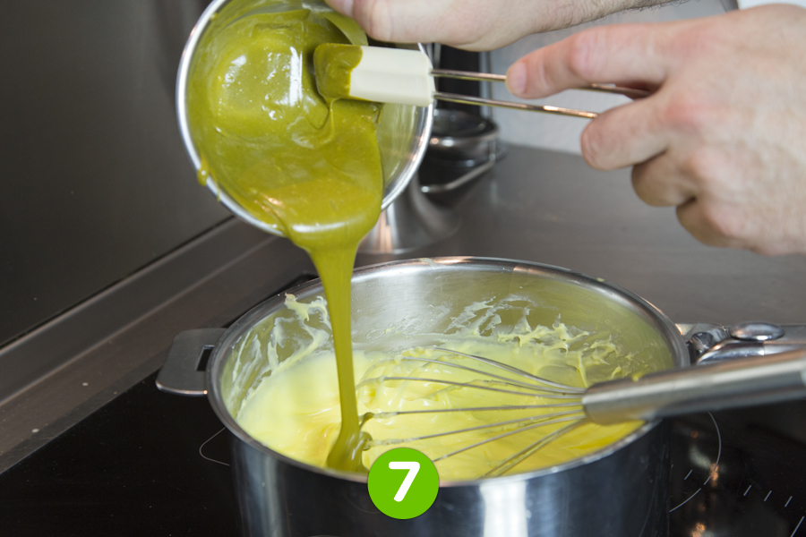Recette de Crème pâtissière à la pistache