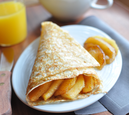 Recette Crêpes express aux pommes