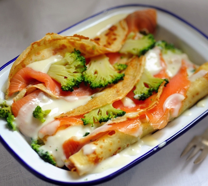 Crêpes Roulées Au Saumon Et Aux Brocolis - Envie De Bien Manger