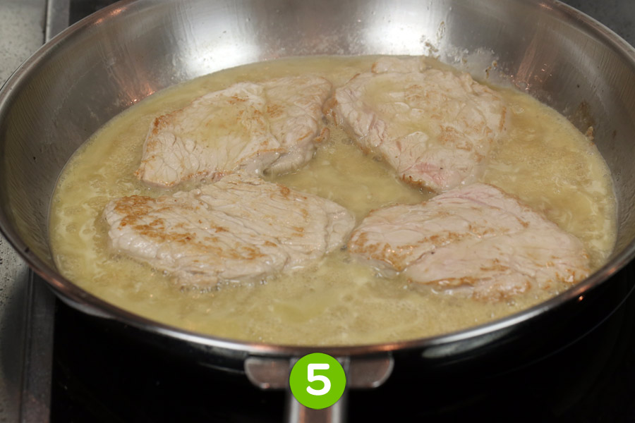 Recette de Escalope de veau à la Sarde