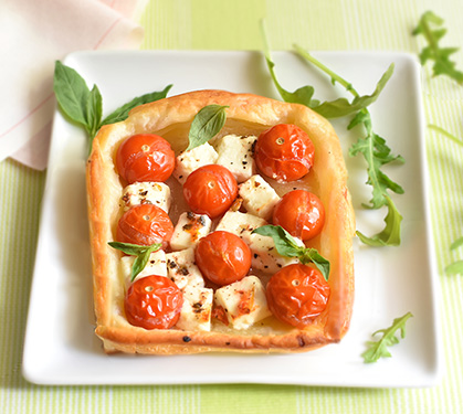 Recette de Feuilleté tomates et Salakis