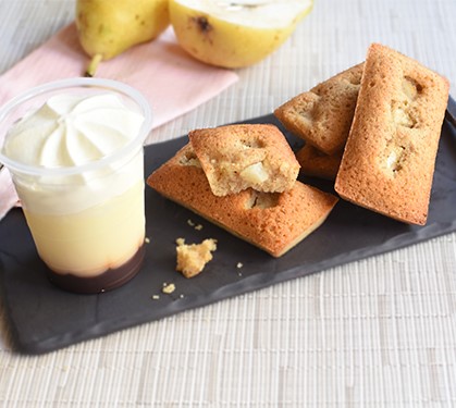 Recette de  Viennois Dessert et ses financiers Poire Vanille