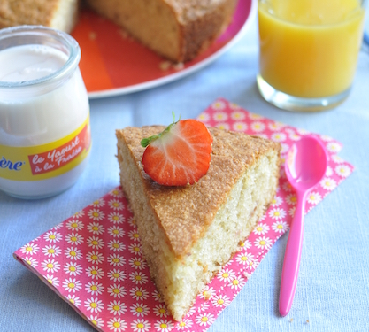 Recette de Gâteau au yaourt aux fraises 