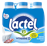 Lactel demi-écrémé vitamine D 6x1L