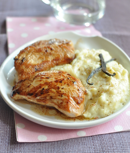 Recette de Mignon de veau à la vanille, purée à l'ancienne