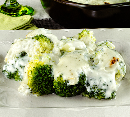 Recette de Gratin de brocolis au bleu d'Auvergne