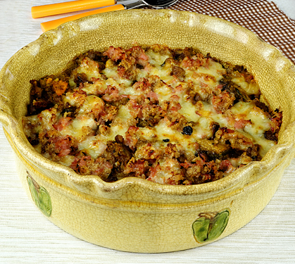 Recette de Crumble d'automne au bacon et fromage