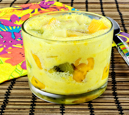 Recette de Flan aux fruits exotiques