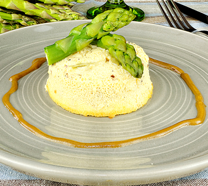 Recette de Flan d'asperges vertes