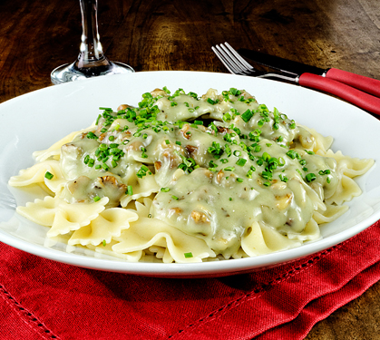 Recette de Farfalles au bleu et aux noix