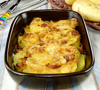 Recette de Gratin vosgien au Munster