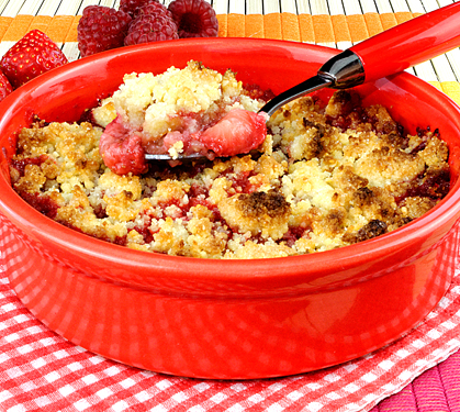 Recette de Crumble aux fruits rouges