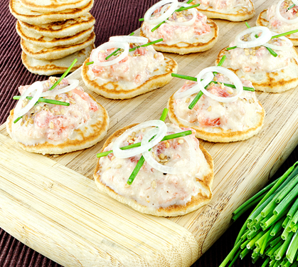 Recette de Blinis et sa garniture fraîcheur