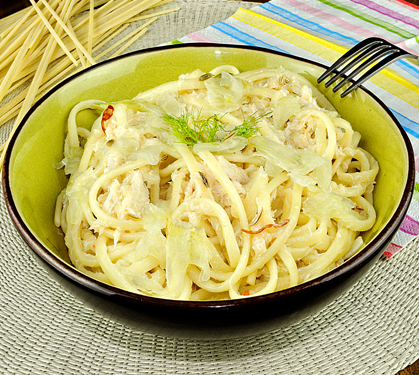 Recette de Linguines et sa sauce au crabe