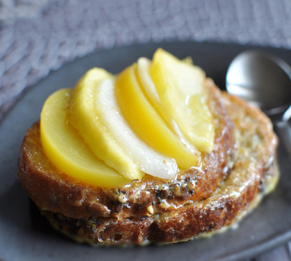 Recette de Pain perdu aux fruits de saison