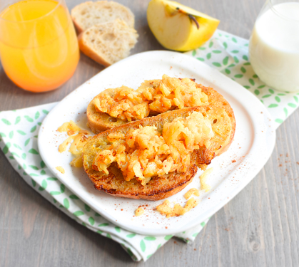 Recette de Pain perdu pomme cannelle