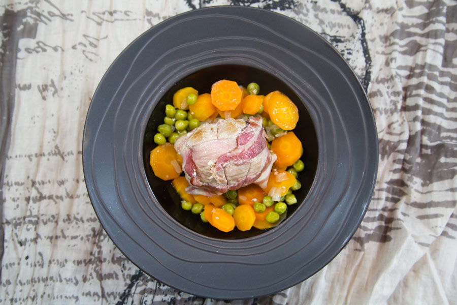 Recette de Paupiettes de veau, petits pois et carottes