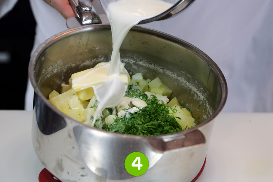 Recette de Timbale de pommes de terre aux langoustines