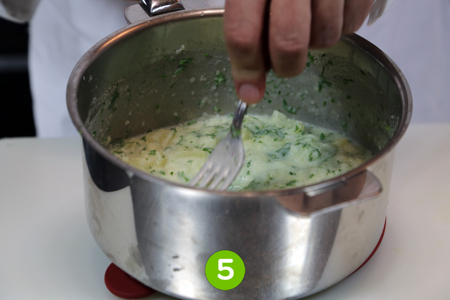 Recette de Timbale de pommes de terre aux langoustines