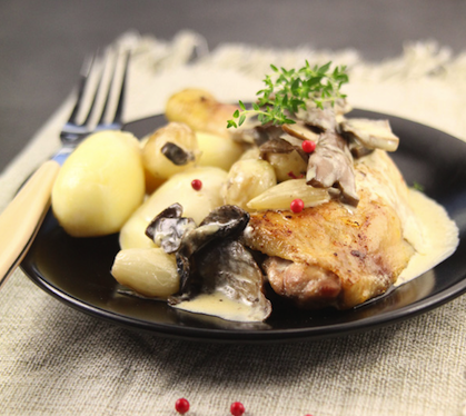 Recette de Poulet Vallée d'Auge