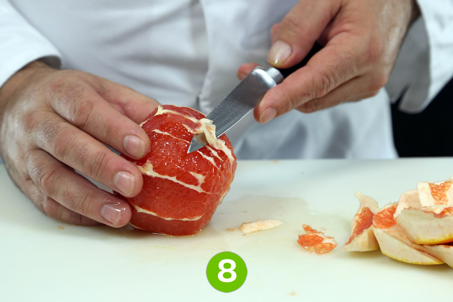 Recette de Saumon fumé au pamplemousse et concassée d’avocat à la coriandre