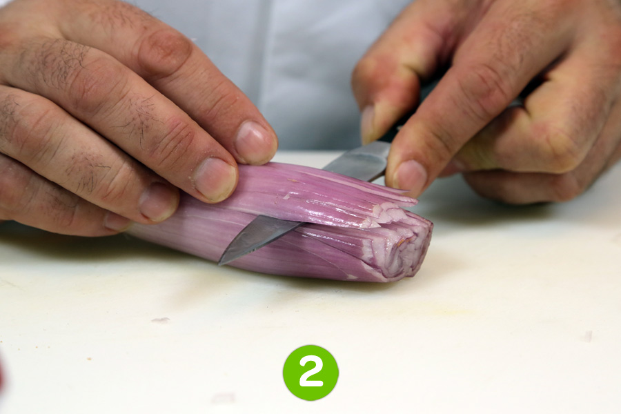 Recette de Saumon à l'unilatérale et sa fondue de poireaux