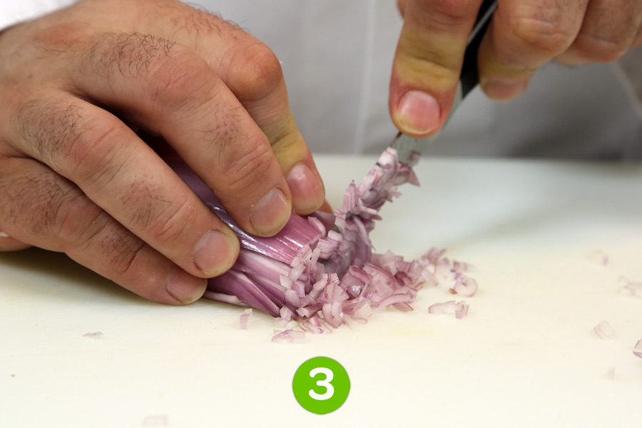 Recette de Saumon à l'unilatérale et sa fondue de poireaux