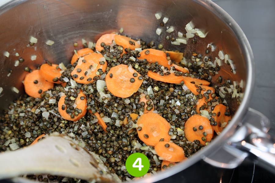 Recette de Soupe de lentilles et saucisse de Morteau