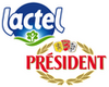Logos Lactel et Président