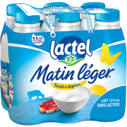 Pack Matin Léger de Lactel 1,2% M.G. 6x1L