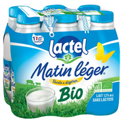 Pack Matin Léger de Lactel BIO 1,2% M.G. 6x1L