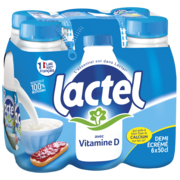 Lactel Vitamine D demi-écrémé 6x50cL
