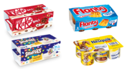Gamme Nesquik, Smarties, KitKat, Flanby