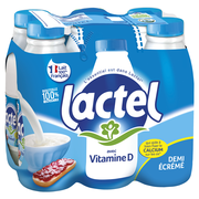 Lactel Vitamine D demi-écrémé 6x1L